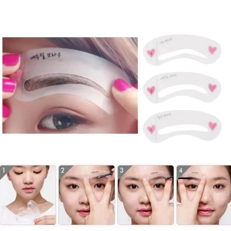 Beauty Makeup Tools Set - Набор многоразовых трафаретов для бровей (1/2/4/6