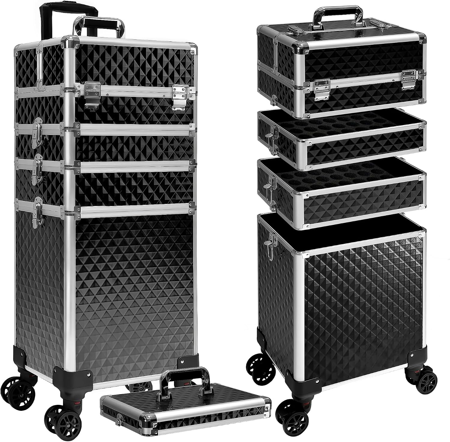 Beauty Makeup Trolley - Передвижной кейс для макияжа, косметический чемодан