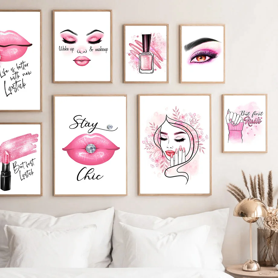 J Beauty Makeup - Модные картины на холсте с изображением