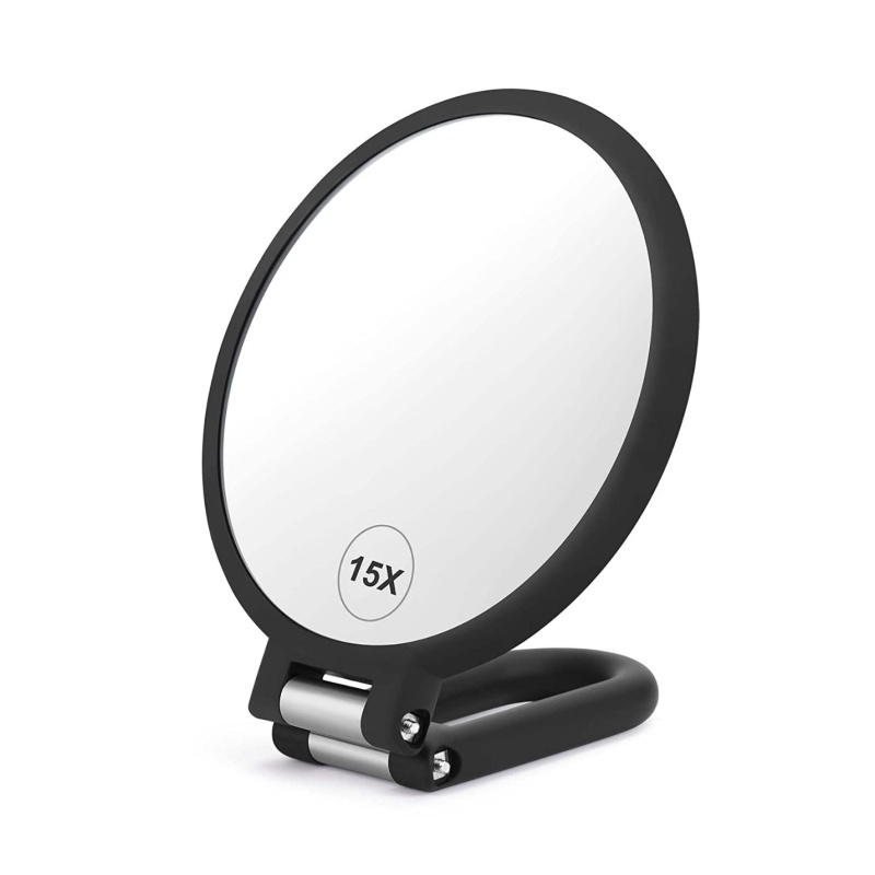 Beauty Makeup Desk - Ручное увеличительное зеркало с двойной стороной,