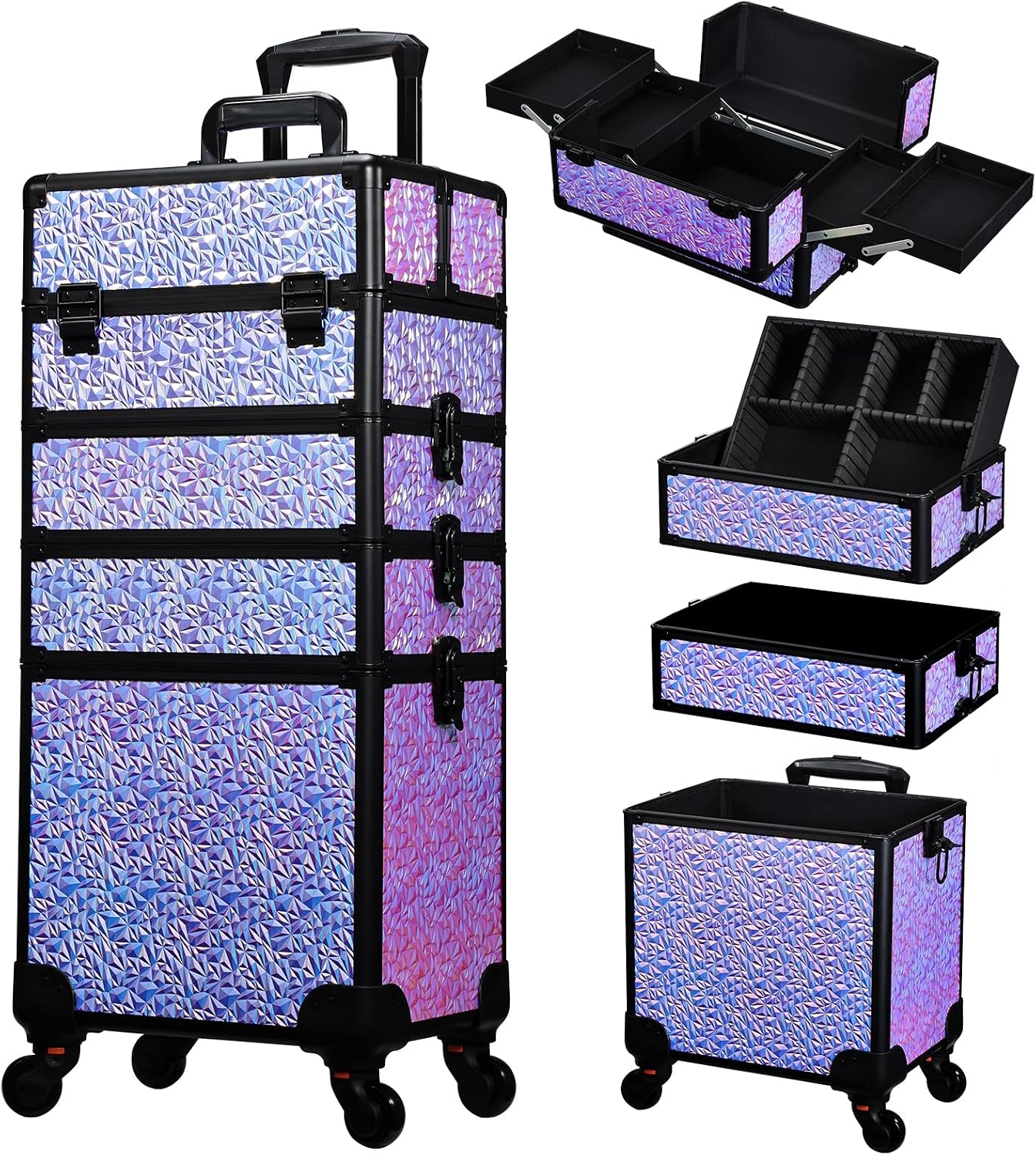 Beauty Makeup Trolley - Передвижной кейс для макияжа, большая тележка