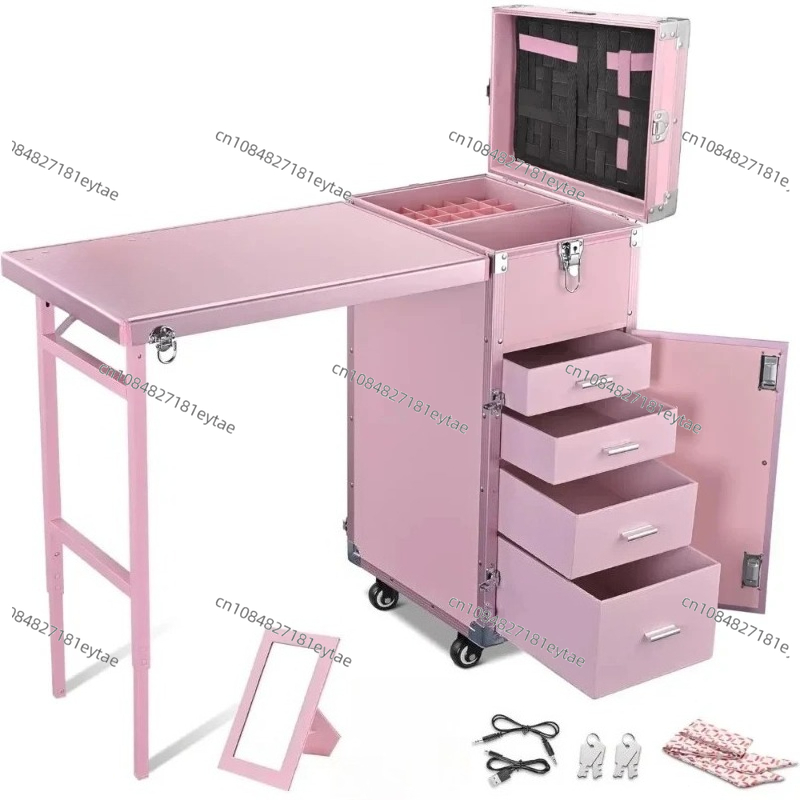 Маникюрный стол, складной стол – обзор и цена Beauty Makeup Trolley