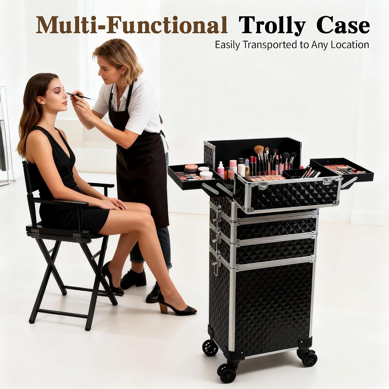 Передвижной кейс для макияжа,  – обзор и цена Beauty Makeup Trolley
