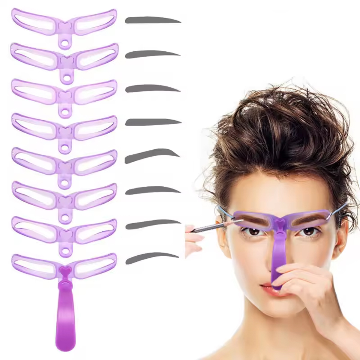 8 в 1, многоразовый трафарет д – обзор и цена Beauty Makeup Tools Set