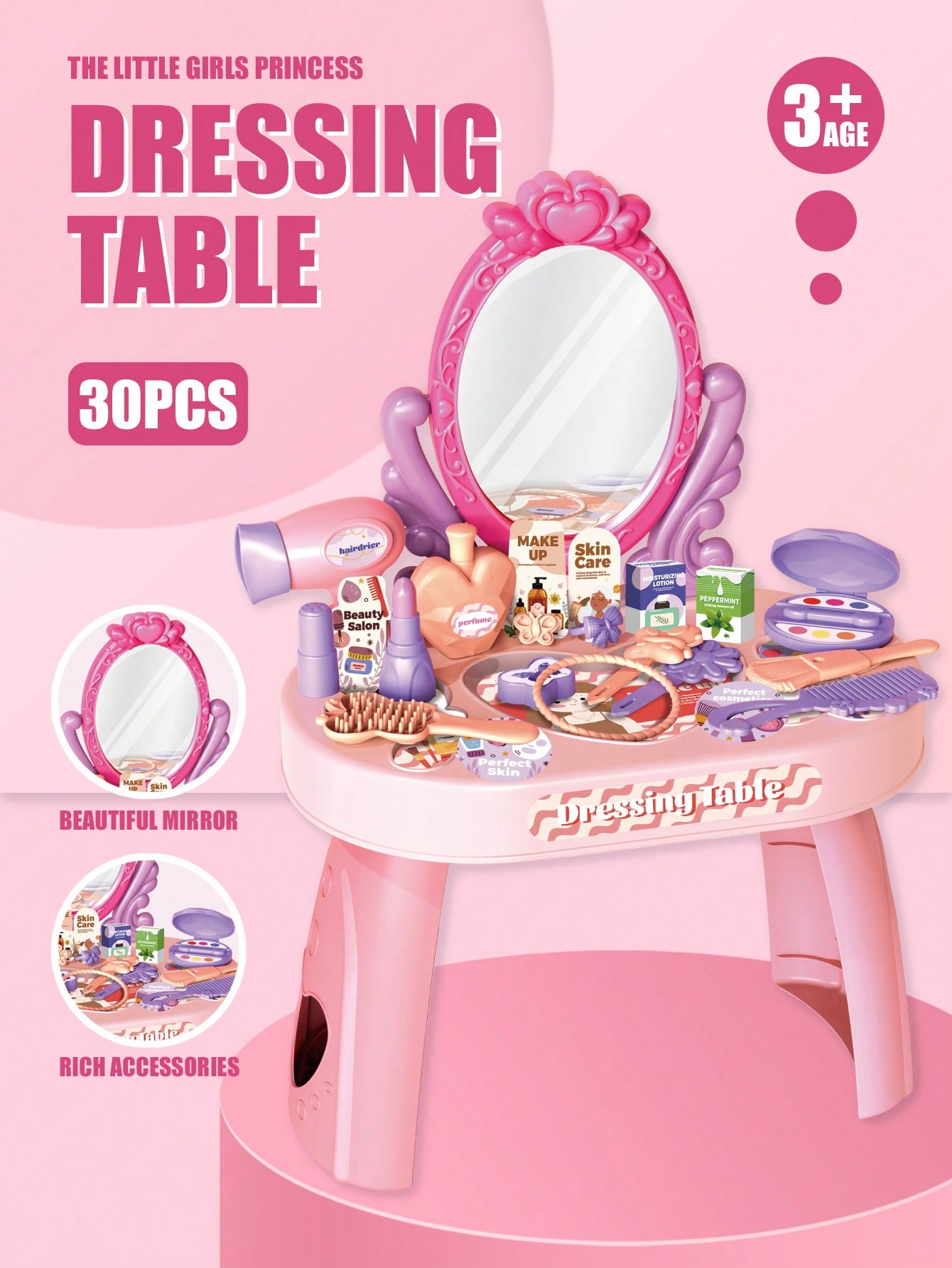 Детский игровой набор для маки – обзор и цена Beauty Makeup Desk