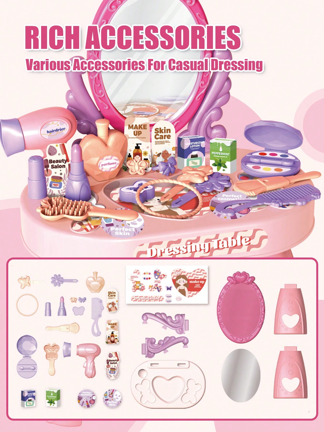 Детский игровой набор для маки – обзор и цена Beauty Makeup Desk