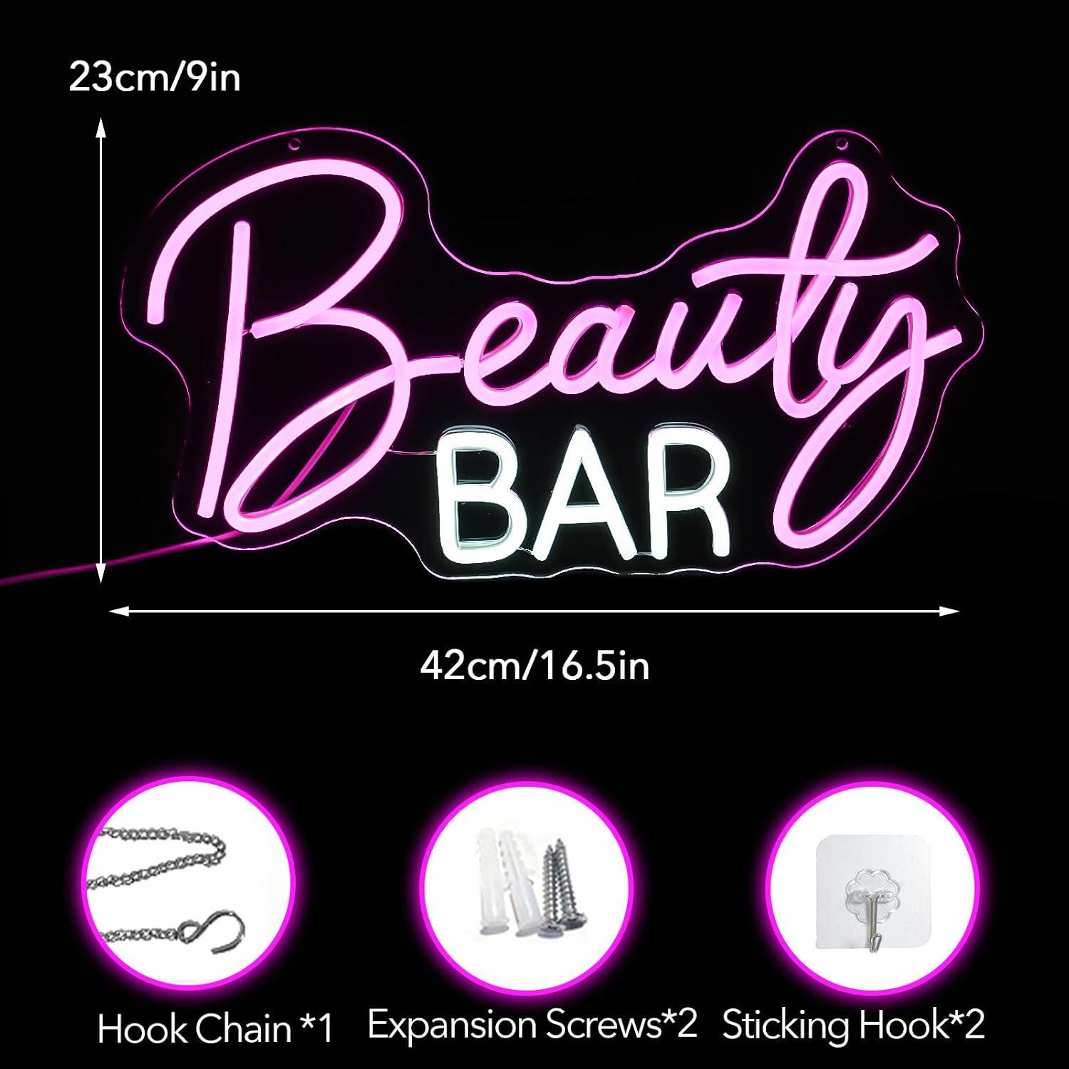 Неоновая вывеска Beauty Bar с  – обзор и цена Beauty Makeup Bar